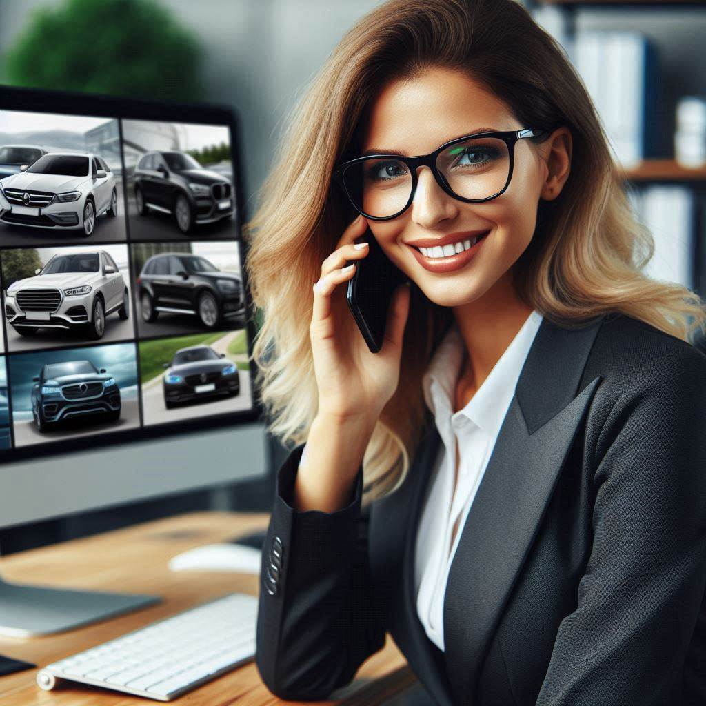 Girl in office
